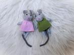 Tweeling muisjes van grijze viltwol 7cm muizenhuis - blythe, Verzenden, Nieuw, Accessoires