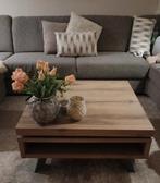 Uitschuifbare Houten Salontafel van van Bommel, Ophalen, 50 tot 100 cm, Vierkant, 50 tot 100 cm