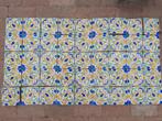 45 antieke wandtegels 13x13 mooie heldere kleuren, Ophalen