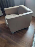 2 lederen fauteuils merk montel, Huis en Inrichting, Ophalen, Zo goed als nieuw, 75 tot 100 cm, 50 tot 75 cm