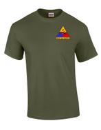 T- Shirt US Armored Division WW2, Ophalen of Verzenden, Nieuw, Maat 52/54 (L), Groen