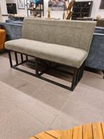 Nieuwe eetkamerbank 140cm microvezel olijfgroen €335, Ophalen, Industrieel landelijk barok brocante koloniaal boheems vintage