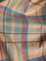 Vintage / retro geblokt gordijn, ongeveer 170 br x 217 hoog, Retro, vintage, Gebruikt, Overige kleuren, 200 cm of meer