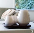 Vaas Tasman S ivory Ø18 x H20 cm - Merk Vase The World, Overige kleuren, Veens Living, Nieuw, Glas