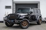 Jeep Wrangler Unlimited 4xe 380 Sahara - Jeepz Edition - 20", Auto's, Automaat, Zwart, 4 cilinders, Cabriolet