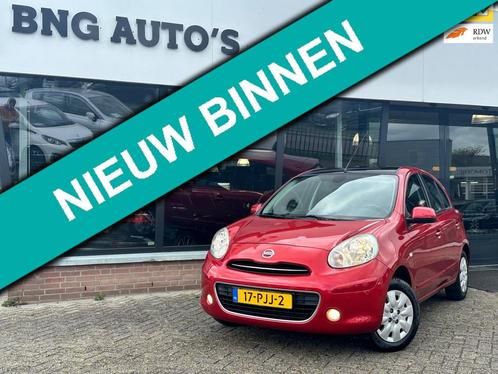 Nissan Micra 1.2 Tekna CLIMA_PDC V+A_KEY LES GO_PANO_NAP!, Auto's, Nissan, Bedrijf, Te koop, Micra, ABS, Airbags, Airconditioning