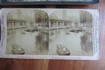 antieke stereofoto van Rotterdam uit 1894 beschikbaar voor biedingen