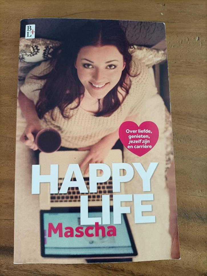 Boek: happy life Mascha, Boeken, Biografieën, Zo goed als nieuw, Esoterie en Spiritualiteit, Ophalen of Verzenden