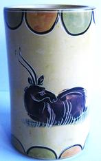 Mooi Vaasje Handgeschilderd  Vintage, Ophalen of Verzenden, Zo goed als nieuw, Overige kleuren
