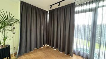 Gordijnen (Donkergrijs) H265cm en 2x B170 cm beschikbaar voor biedingen