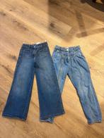 2 mooie spijkerbroeken maat 122/128.    zie tekst, Broek, Meisje, C&A en denim original, Ophalen of Verzenden