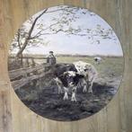 Forex muurcirkel 90x90 cm – De Melkbocht, Anton Mauve, Nieuw, Info@demuurdecoratie.nl, 9076KA, De Muurdecoratie