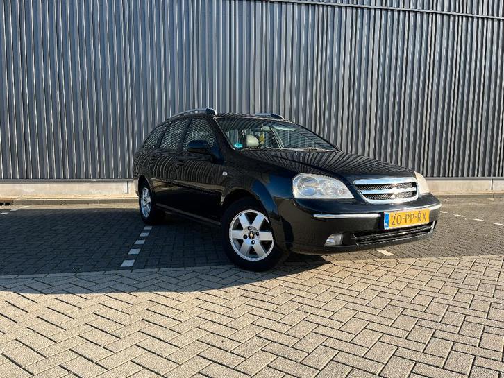 Chevrolet Nubira 1.6 Wagon 2004 Zwart, Auto's, Daewoo, Particulier, Nubira, ABS, Airconditioning, Centrale vergrendeling, Radio