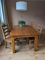Ikea eettafel FORSBY 180x100 + 6 stoelen, Ophalen, Gebruikt, 50 tot 100 cm, Vijf personen of meer