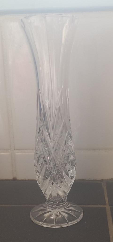 Mooi kristallen vaasje #2, Huis en Inrichting, Woonaccessoires | Vazen, Zo goed als nieuw, Minder dan 50 cm, Ophalen of Verzenden