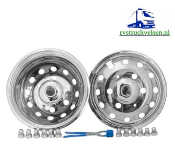 Ford Transit 16” rvs wieldoppen set voor dubbellucht velgen  beschikbaar voor biedingen