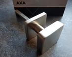 AXA vierkant op rozet vaste deurknop mat RVS, Ophalen of Verzenden, Nieuw, Rvs, Klink of Kruk