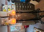 smeedijzeren staand lamp, Huis en Inrichting, Lampen | Vloerlampen, Ophalen, Gebruikt, Glas, 150 tot 200 cm
