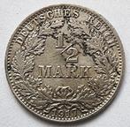 Duitsland: 1/2 mark 1917A ZF+, Ophalen of Verzenden, Duitsland, Zilver