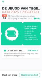 De jeugd van tegenwoordig: 20 jaar vrijdag 3 oktober 2025, Tickets en Kaartjes, Twee personen, Oktober