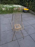 Metalen gouden stoel, Huis en Inrichting, Stoelen, Ophalen, Zo goed als nieuw, Eén
