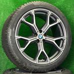 Originele 21 inch BMW 741M velgen winterbanden X5 X6 g05 g06, Gebruikt, 275 mm, Banden en Velgen, Germany