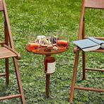 Inklapbare Wijntafel/Picknicktafel - Nieuw!, Huis en Inrichting, Tafels | Bijzettafels, Minder dan 45 cm, Minder dan 55 cm, Rond