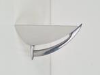Vintage blauet wandlamp glas alu postmodern wall lamp spain, N, Ophalen of Verzenden, Vintage postmodern, N