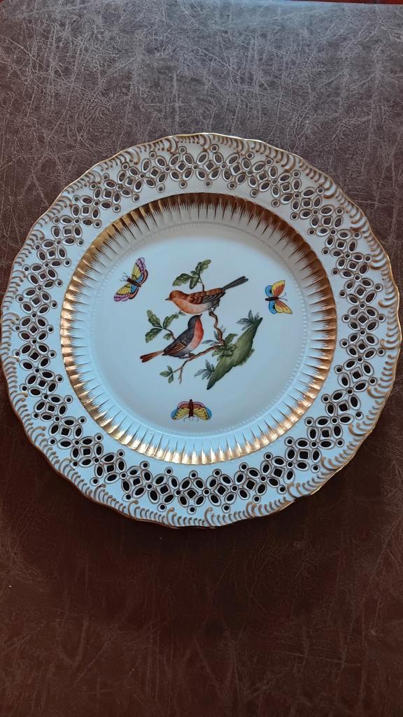 Herend Rothschild Wandbord 21cm, Antiek en Kunst, Antiek | Schalen, Ophalen of Verzenden
