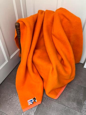 Vintage Didas deken - oranje - dralon 2 persoons beschikbaar voor biedingen