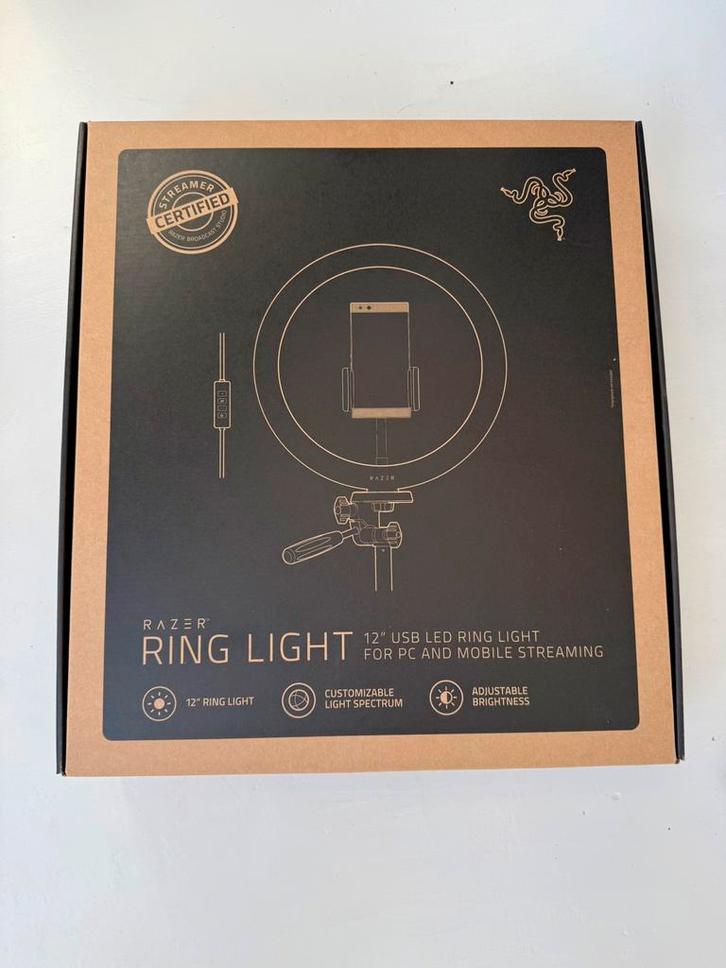 Razer Ring Light - nieuw/ongeopend - streaming, Computers en Software, Webcams, Nieuw, Ophalen of Verzenden