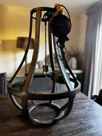 Landelijke hanglamp met katrol, Ophalen, Zo goed als nieuw, Landelijk, 75 cm of meer