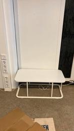 Wit bijzettafeltje, Huis en Inrichting, Ophalen, Minder dan 55 cm, Zo goed als nieuw, Rechthoekig