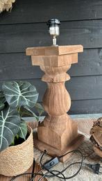 Landelijke baluster lampenvoet, Ophalen of Verzenden, Nieuw, Hout, Minder dan 50 cm