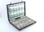 12 antieke messenleggers zilver in cassette, 19e eeuw, Antiek en Kunst, Ophalen of Verzenden, Zilver
