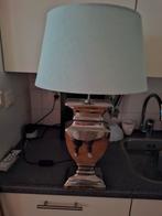 TAFEL LAMP MET LICHT BLAUWE KAP  DUS  COMPLEET, Ophalen, Zo goed als nieuw, Minder dan 50 cm