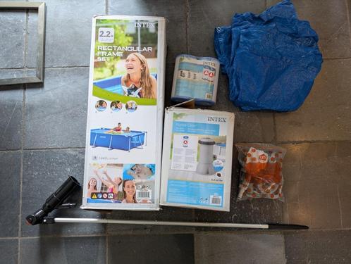 Intex zwembad (1662 liter) incl. toebehoren, Tuin en Terras, Zwembaden, Zo goed als nieuw, Opzetzwembad, Minder dan 80 cm, 200 tot 400 cm