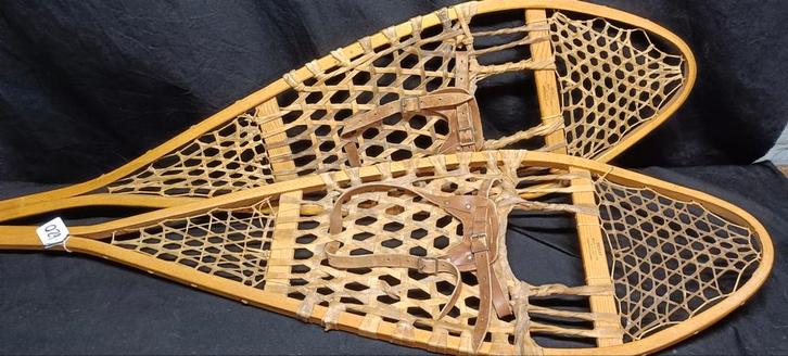 Antieke Sneeuwschoenen met Bindingen, Antiek en Kunst, Antiek | Woonaccessoires, Ophalen of Verzenden