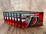 7 cassettebandjes tdk 2x d60 5x d90 nieuw. bieden., Cd's en Dvd's, Cassettebandjes, Ophalen of Verzenden, Nieuw in verpakking