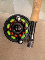 Nieuwe James Cook 9” #5 incl reel, Watersport en Boten, Hengelsport | Vliegvissen, Ophalen of Verzenden, Zo goed als nieuw, Molen