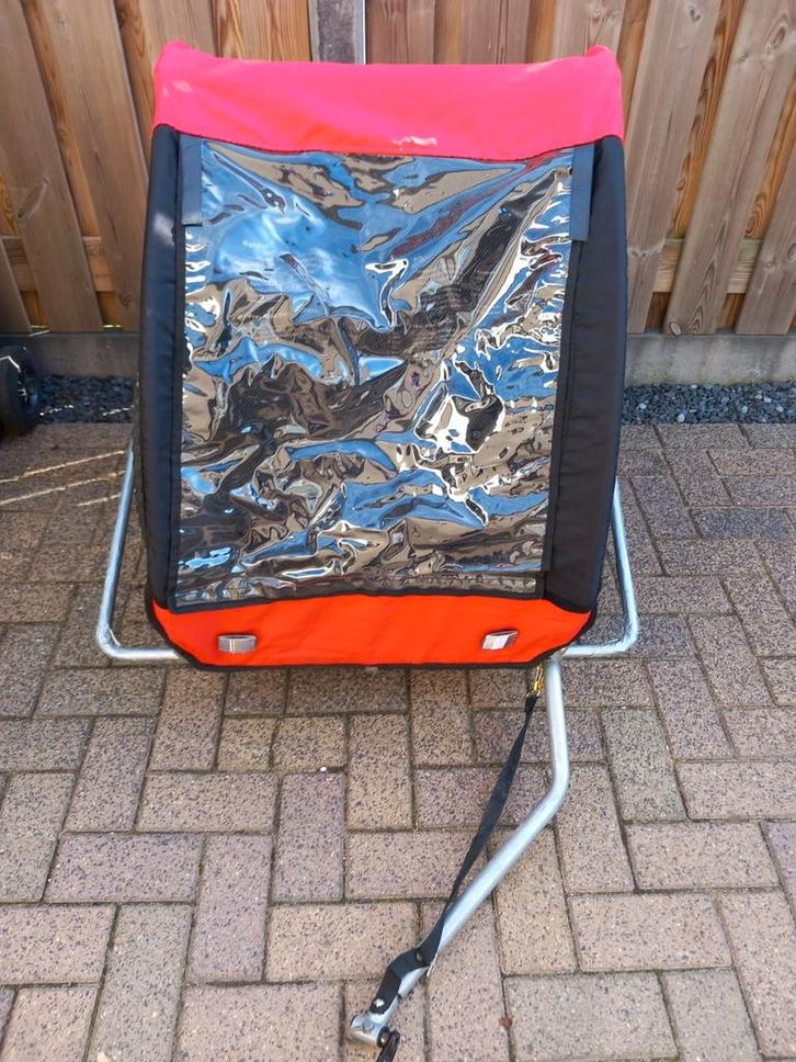 Fietskar tweepersoons, Fietsen en Brommers, Fietsaccessoires | Aanhangers en Karren, Gebruikt, Kinderkar, Ophalen