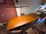 Grote, gezellige houten eettafel (240cm), Ophalen, Gebruikt, 200 cm of meer, 50 tot 100 cm