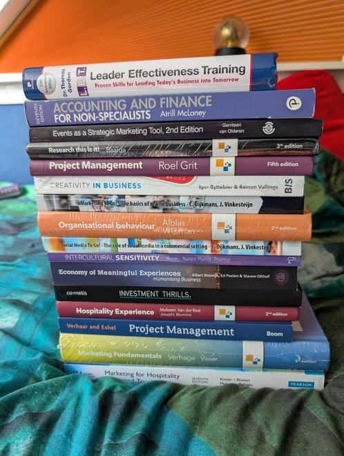 Boekenpakket studie Leisure and Events Management, Boeken, Studieboeken en Cursussen, Zo goed als nieuw, HBO, Alpha, Ophalen