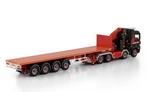 WSI MB AROCS AUTOLAADKRAAN + VLAKKE TRAILER - MAMMOET, Hobby en Vrije tijd, Modelauto's | 1:50, Wsi, ., Nieuw, Ophalen of Verzenden