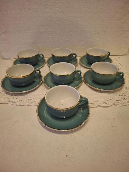 Mitterteich Bavaria - 5 espresso kop en scjotels, Antiek en Kunst, Antiek | Servies los, Ophalen of Verzenden