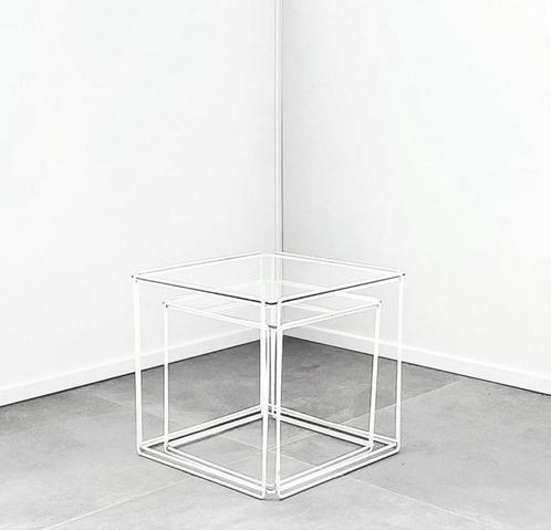 Bijzettafels nesting tables Max Sauze model Isocele vintage, Antiek en Kunst, Antiek | Meubels | Tafels, Ophalen of Verzenden
