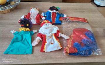 Sinterklaas en Zwarte Piet handpoppen set beschikbaar voor biedingen