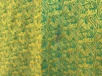 Indiaan groene sprei / gordijn, met kussenslopen.  beschikbaar voor biedingen