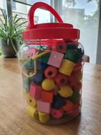 Kralen van hout rijgkralen, Kinderen en Baby's, Speelgoed | Houten speelgoed, Ophalen, Zo goed als nieuw