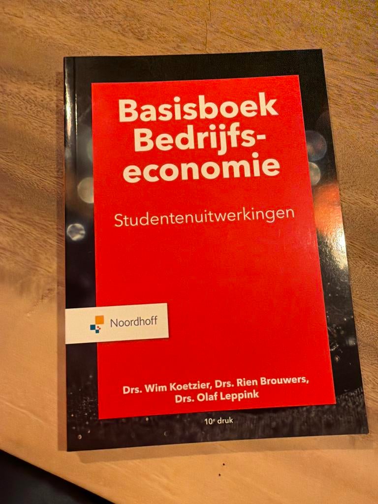 Basisboek Bedrijfseconomie  - Brouwers, Koetzier, Leppink, Boeken, Ophalen of Verzenden, Nieuw, Economie en Marketing